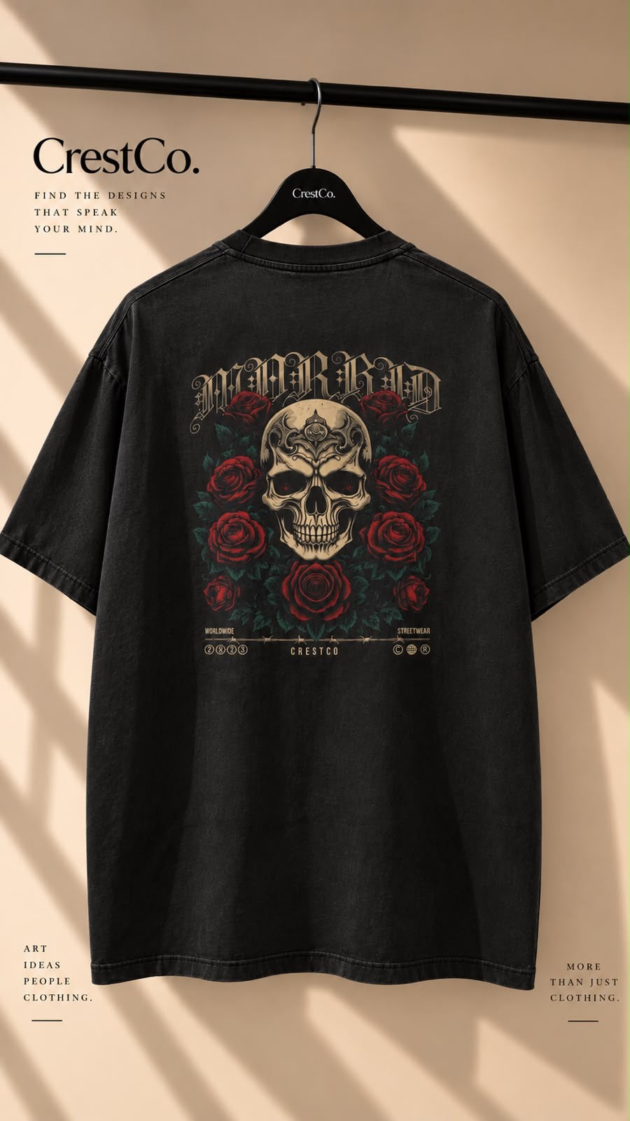 THE DEADLY ROSES OVERSIZED T-SHIRT
